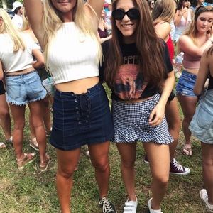 Sweet Pot Gingham Skort